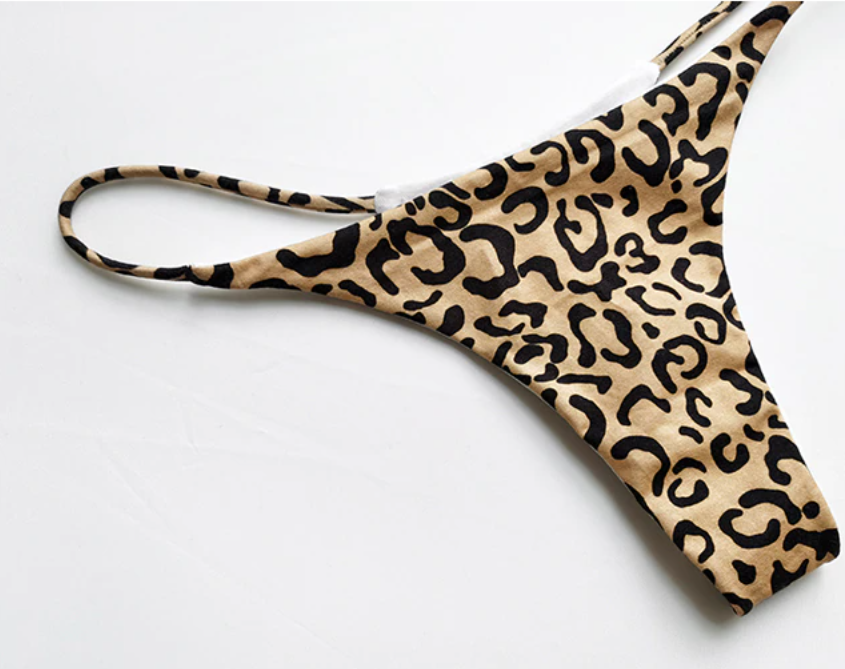 Cotton G String Leopard Women Panties