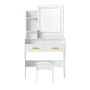 Artiss Dressing Table Set Stool Led White Doria