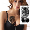 TempTattz Waterproof Tattoos - Tiger Lion Wolf Rose - 114 x 210mm -⭐⭐⭐⭐⭐