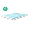 Giselle Bedding Memory Foam Mattress Topper 11-Zone 8cm Queen