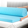 Giselle Bedding Memory Foam Mattress Topper Ventilated Cool Gel 8cm Single