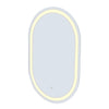 Embellir 2 LED Wall Mirror With Light 50X75CM Bathroom Decor Oval Mirrors Vanity