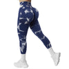 Seamless High Waist Tie Dye Legging Scrunch Butt Sports Gym Yoga Tights Woman