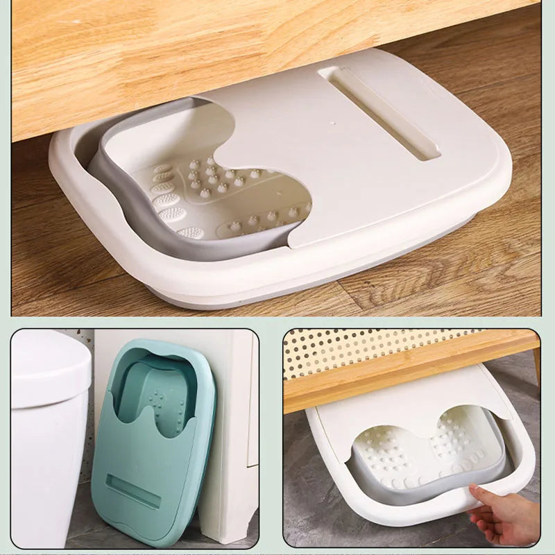 Foldable Portable Foot Spa Tub Massage Bucket Soaking Footbath