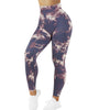 Seamless High Waist Tie Dye Legging Scrunch Butt Sports Gym Yoga Tights Woman