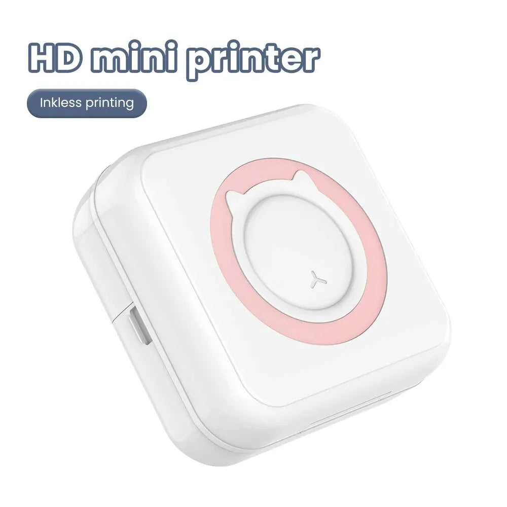 Mini Portable Thermal Printer Label Maker Bluetooth Wireless