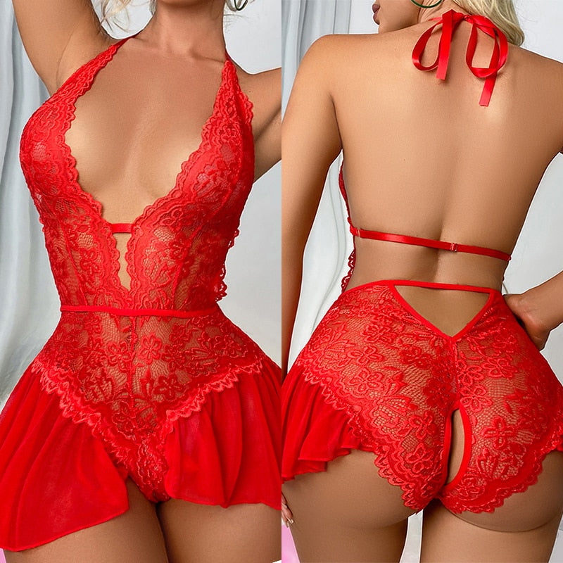 Sexy Costume Nightwear Babydoll Dress