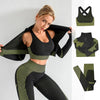 Premium 2/3PCS Seamless Yoga Gym Set for Women - High-Performance Sportswear with Long Sleeve Crop Top and High Waist Leggings