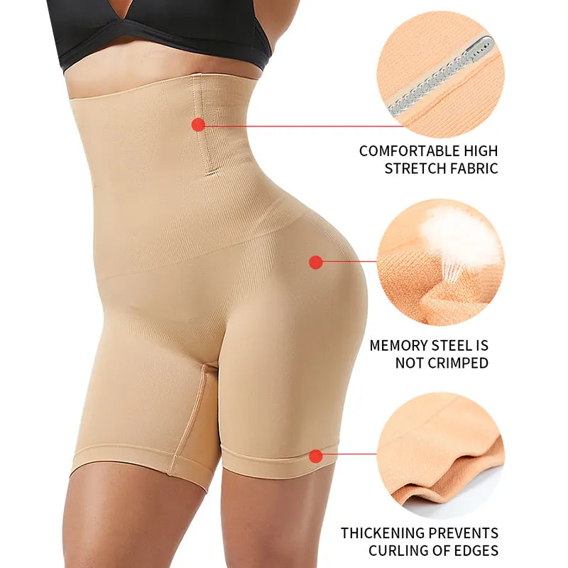 High Waist Body Shaper Trainer Panties for Women: Tummy Control & Butt Lifter Shorts