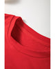 Red Christmas Tree Snowman Printed Crewneck T Shirt - 2XL