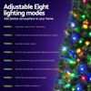 Jingle Jollys 1.8M Pre-lit Christmas Tree 8 Mode Multi Colour 200 LED Light Xmas