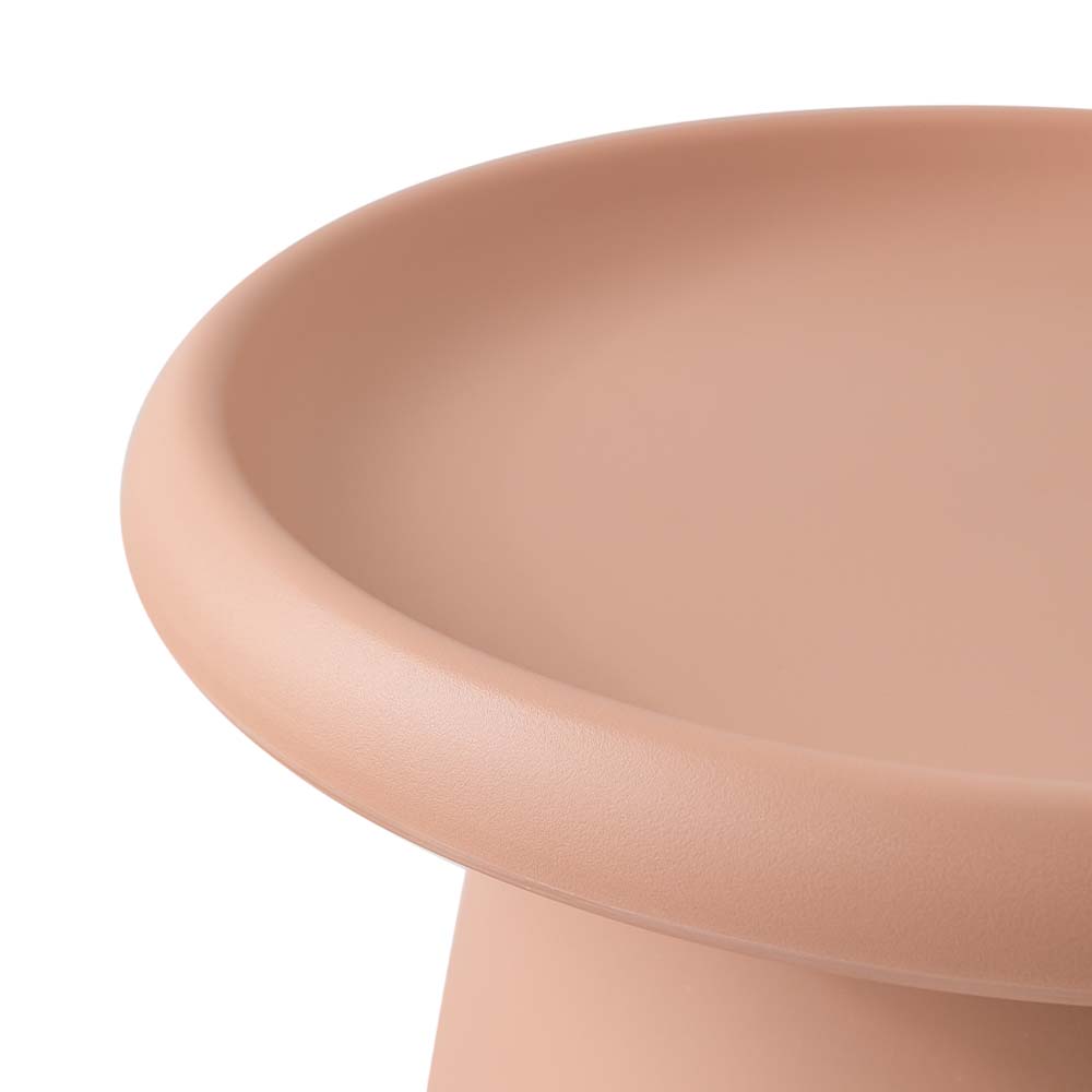 ArtissIn Coffee Table Mushroom Nordic Round Small Side Table 50CM Pink