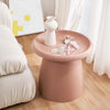 ArtissIn Coffee Table Mushroom Nordic Round Small Side Table 50CM Pink