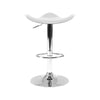 Set of 4 Swivel Bar Stools - White