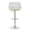 Bar Stools Kitchen Stool Chairs Metal Barstool Dining Chair Swivel White