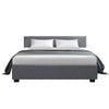 Artiss Nino Bed Frame Fabric - Grey Queen