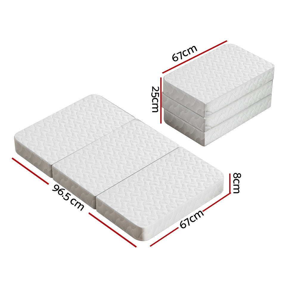 Foldable Mattress Portacot Foam Mattresses Travel Cot Baby Bamboo Cover