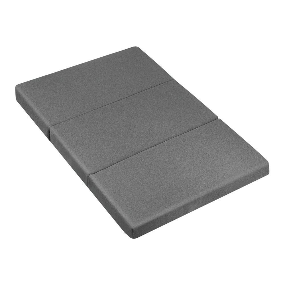 Folding Foam Mattress Portable Bed Mat Dark Grey - Double