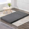 Folding Foam Mattress Portable Bed Mat Dark Grey - Double