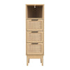 Artiss 3 Chest of Drawers Rattan Furniture Cabinet Storage Side End Table Shelf