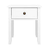 Bedside Tables Drawer Side Table Nightstand White Storage Cabinet White Lamp