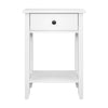 Bedside Tables Drawer Side Table Nightstand White Storage Cabinet White Shelf