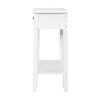 Bedside Tables Drawer Side Table Nightstand White Storage Cabinet White Shelf