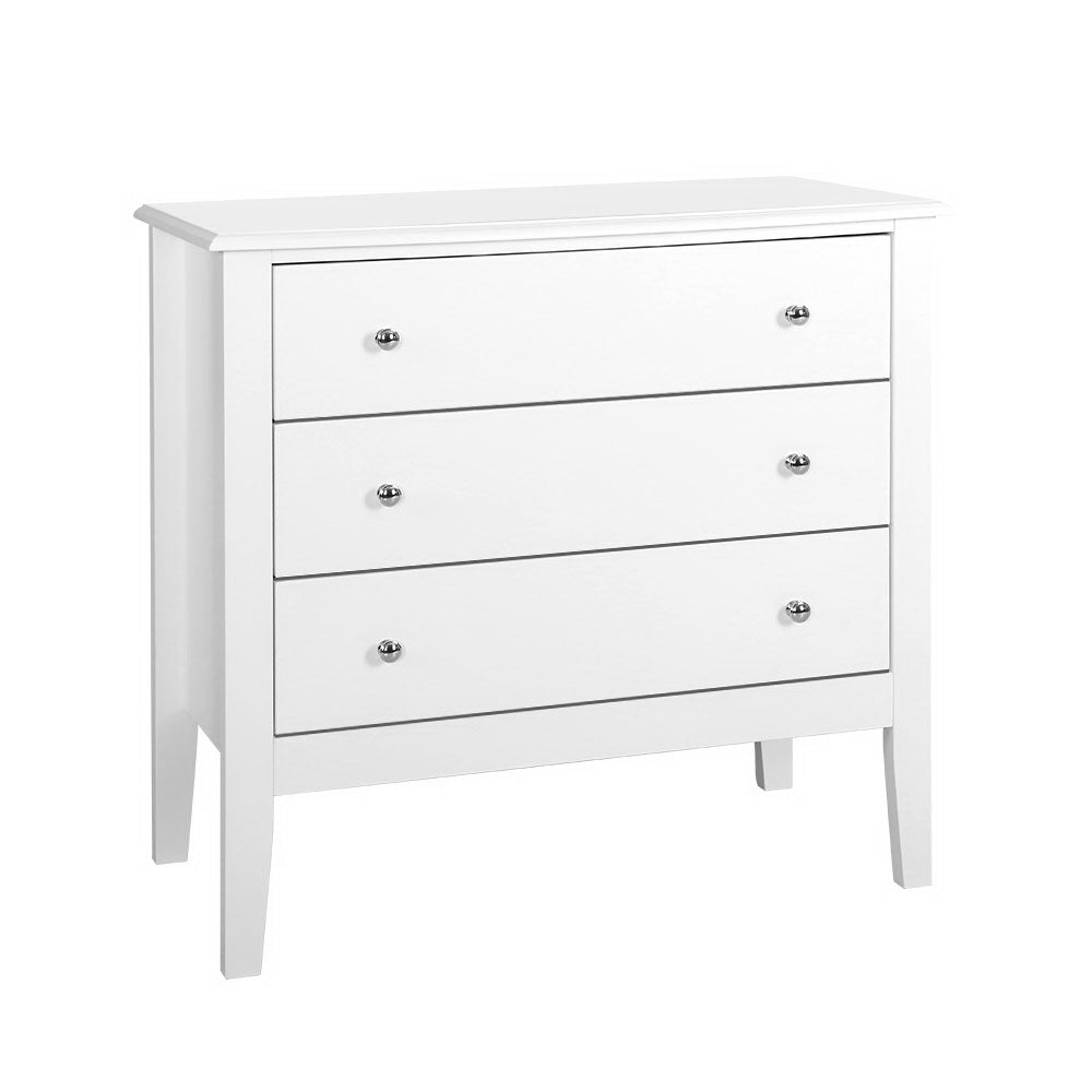 Chest of Drawers Storage Cabinet Bedside Table Dresser Tallboy White