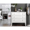 Chest of Drawers Storage Cabinet Bedside Table Dresser Tallboy White