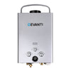 Devanti Outdoor Gas Water Heater Portable Camping Shower 12V Pump Silver