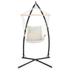 Gardeon Outdoor Hammock Chair with Steel Stand Hanging Hammock Beach Cream