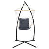 Gardeon Outdoor Hammock Chair with Steel Stand Hanging Hammock Beach Grey