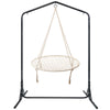 Gardeon Hammock Chair Kids Swing with Stand 100cm - Cream