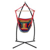 Gardeon Outdoor Hammock Chair with Steel Stand Hanging Hammock Pillow Rainbow