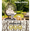 Gardeon Outdoor Hanging Swing Chair - Brown