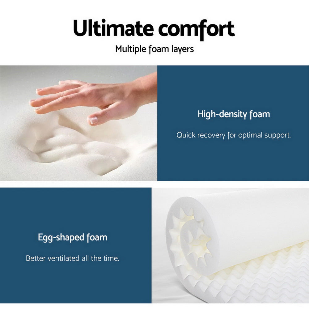 Mattress 7 Zone Pocket Spring Foam 28cm - Extra Firm - Double