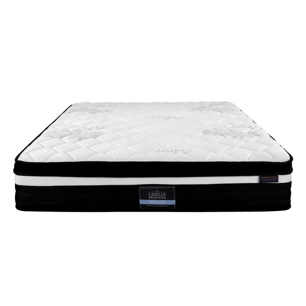 Mattress 7 Zone Pocket Spring Foam 28cm -  Extra Firm - King Single