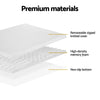 Giselle Bedding Memory Foam Mattress Topper 7-Zone Airflow Pad 8cm King White