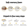 Giselle Bedding Memory Foam Mattress Topper 7-Zone Airflow Pad 8cm King White