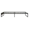 Metal Bed Frame Single Size Mattress Base Platform Wooden Black OSLO