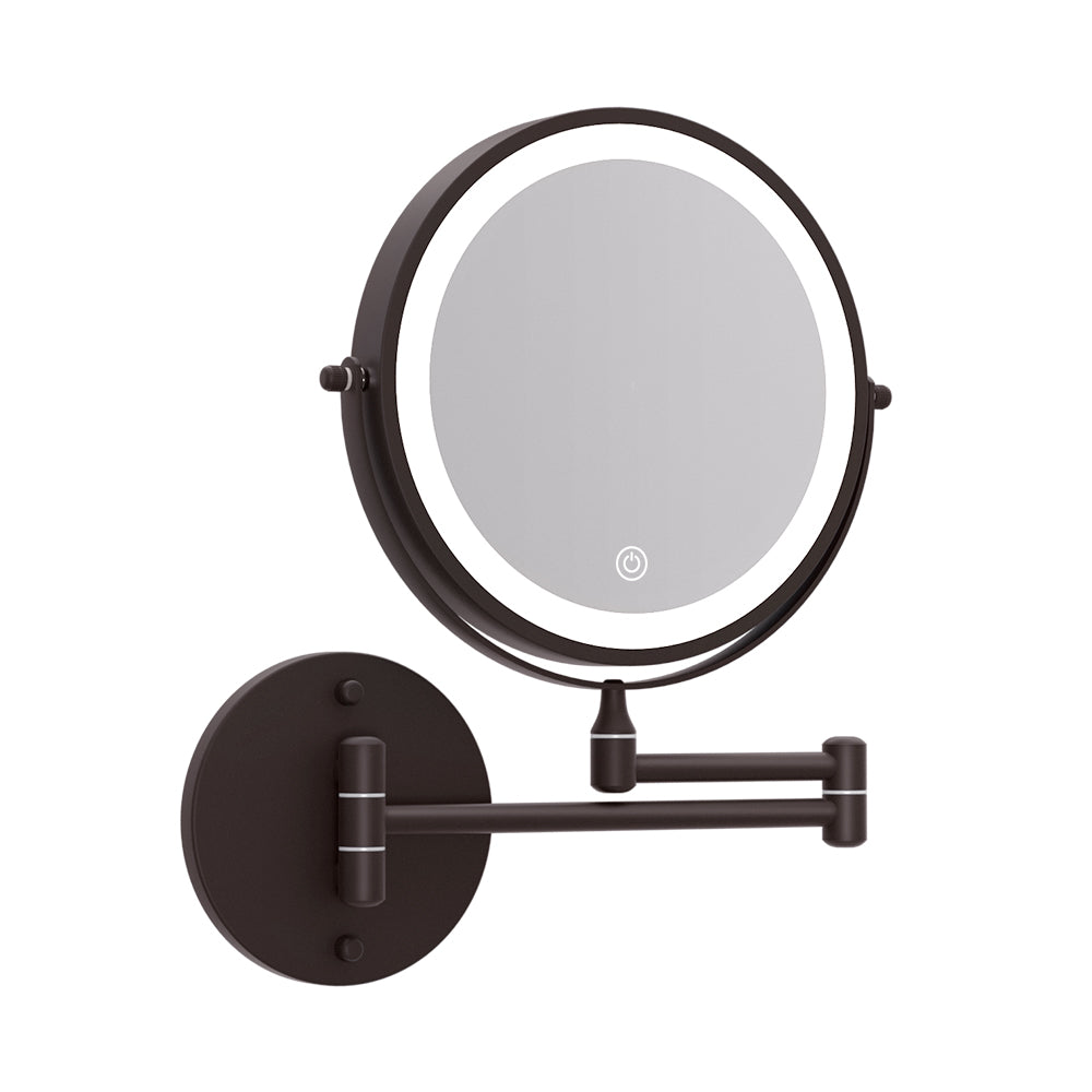 Extendable Makeup Mirror 10X Magnifying Double-Sided Bathroom Mirror BR