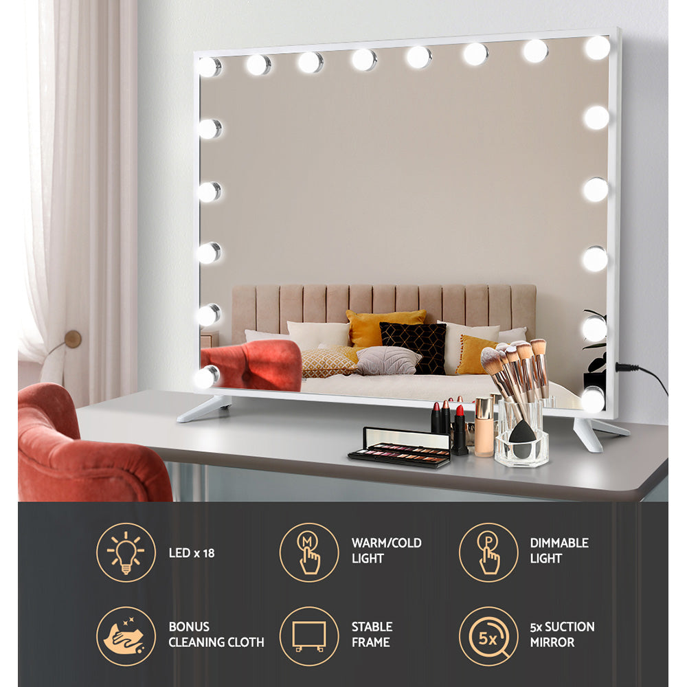 Makeup Mirror with Light LED Hollywood Vanity Dimmable Wall Mirrors