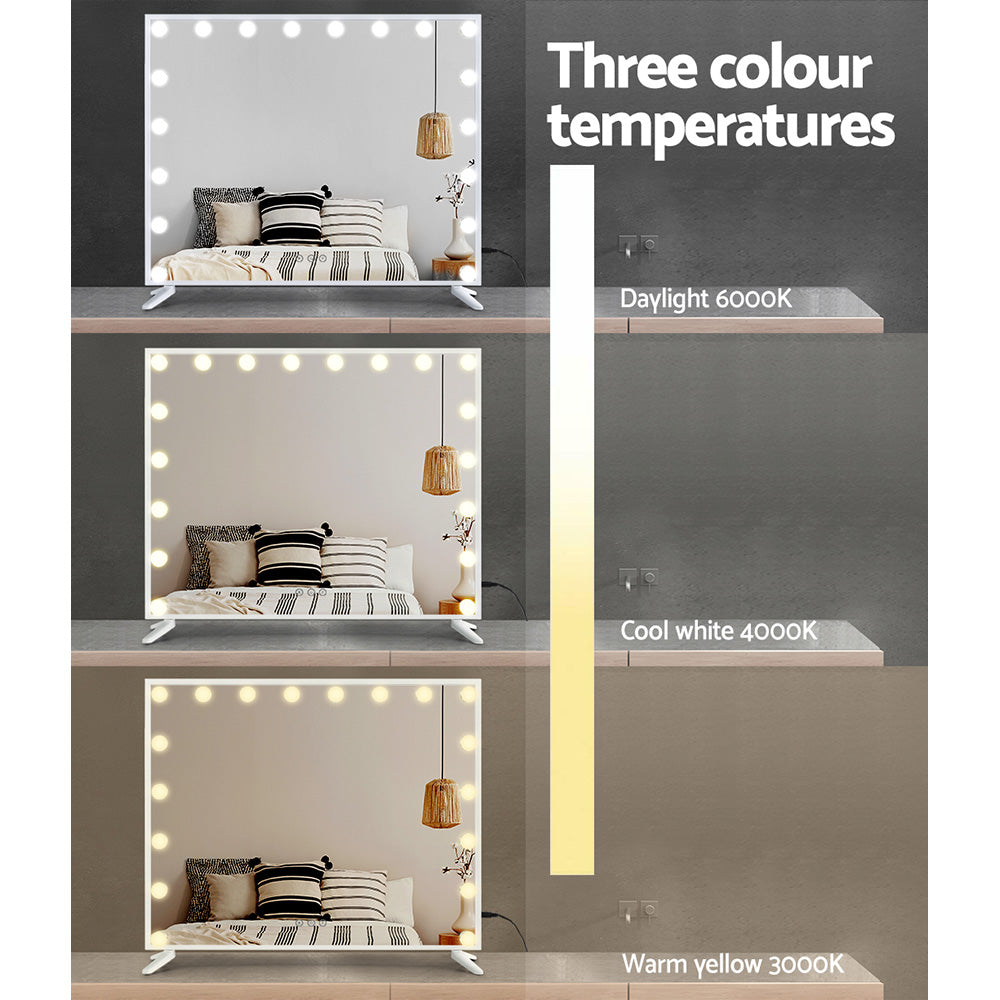 Makeup Mirror with Light LED Hollywood Vanity Dimmable Wall Mirrors