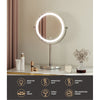 Makeup Mirror LED Light Cosmetic Round 360° Rotation 10X Magnifying