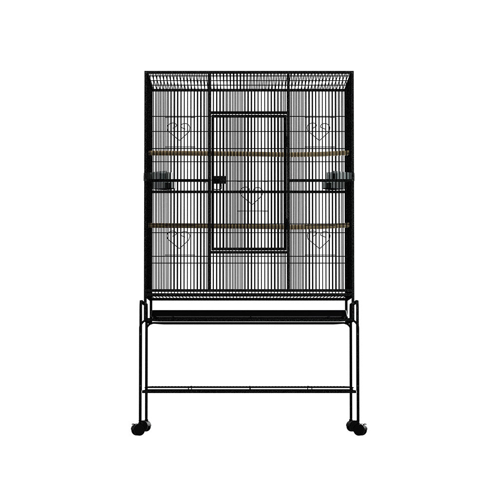 Bird Cage Pet Cages Aviary 137CM Large Travel Stand Budgie Parrot Toys