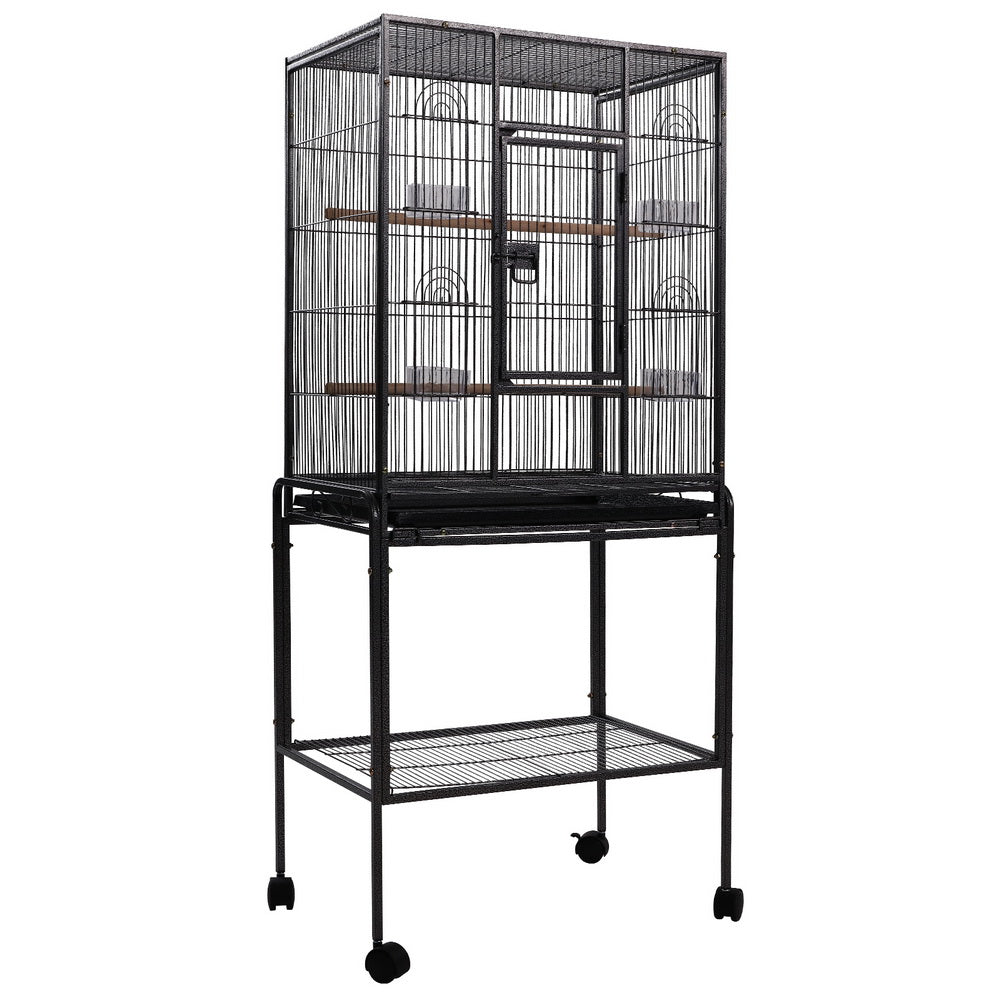 Bird Cage Pet Cages Aviary 144CM Large Travel Stand Budgie Parrot Toys