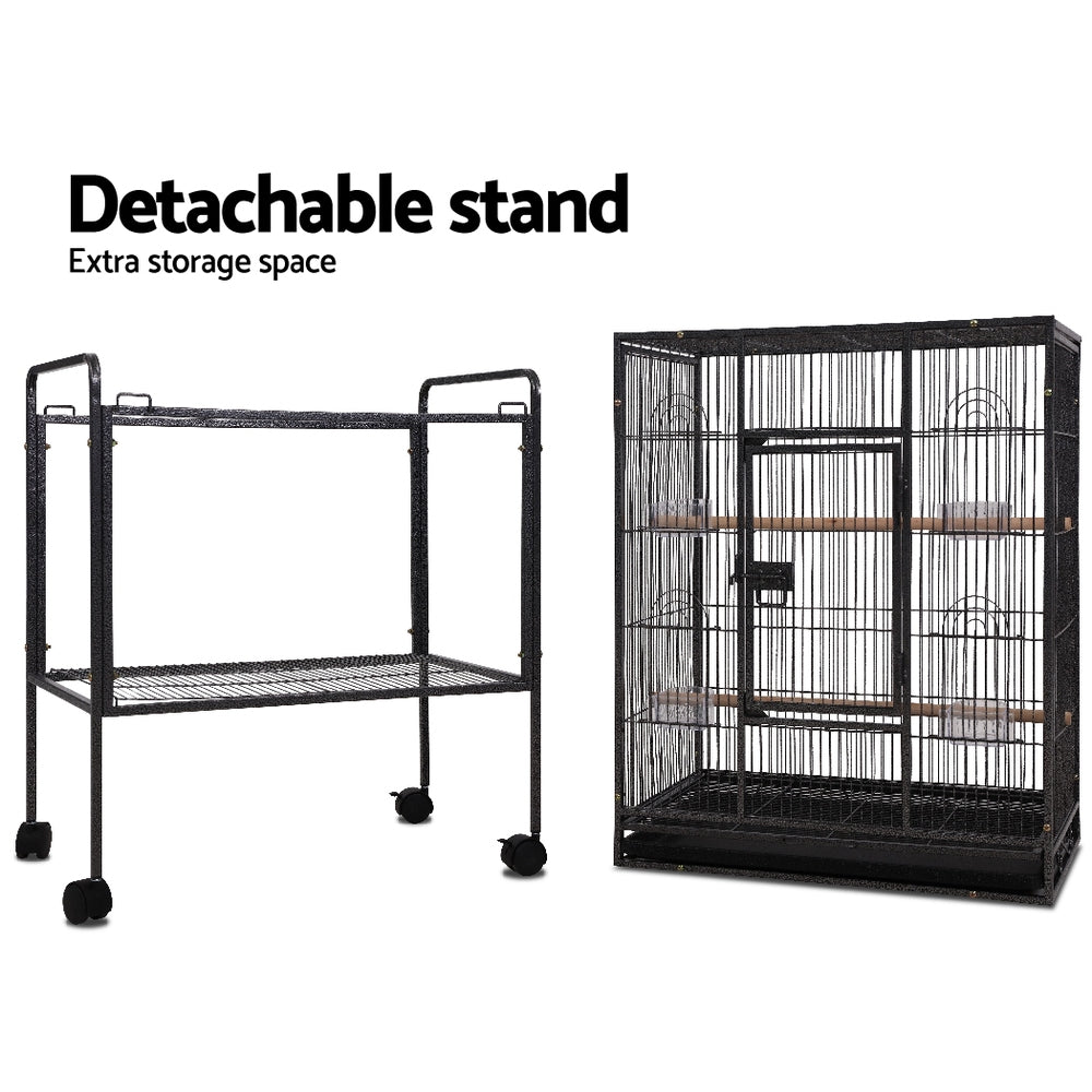 Bird Cage Pet Cages Aviary 144CM Large Travel Stand Budgie Parrot Toys