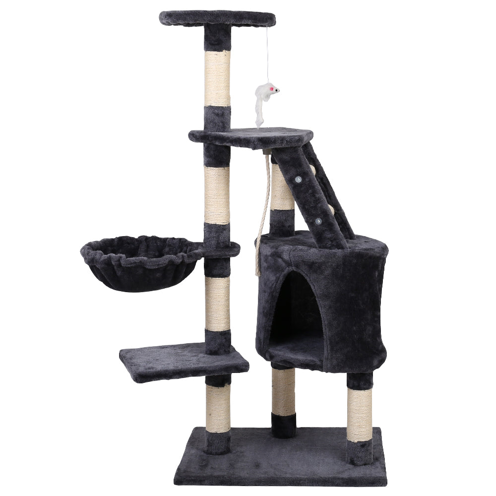 Cat Tree 120cm Trees Scratching Post Scratcher Tower Condo House Furni