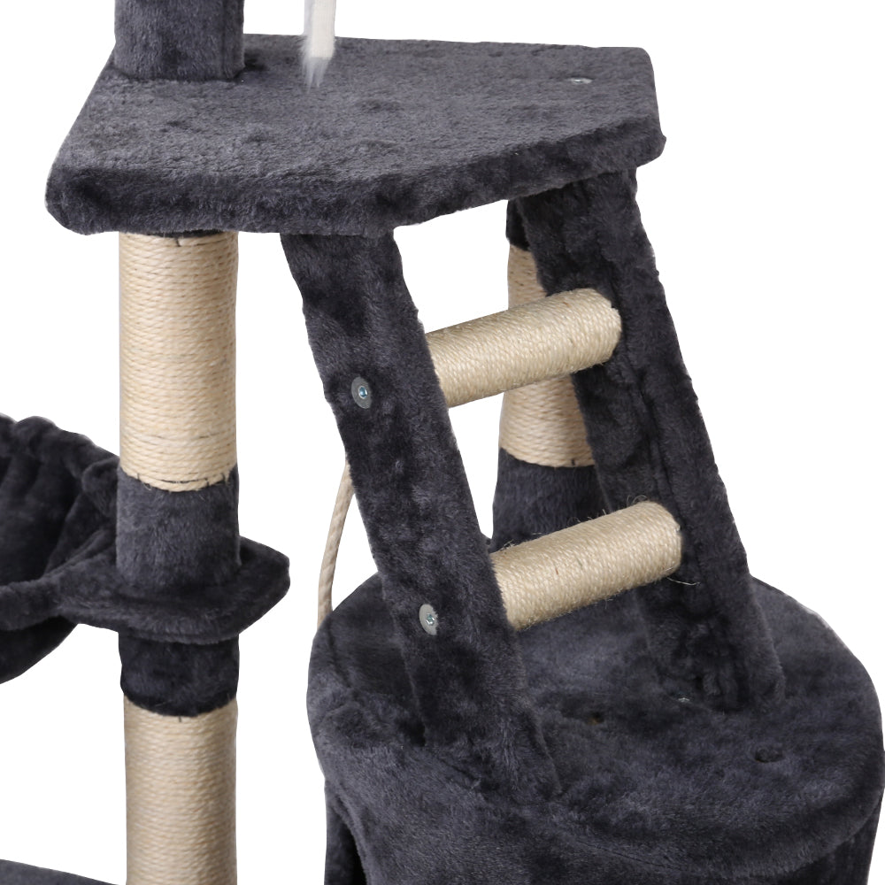 Cat Tree 120cm Trees Scratching Post Scratcher Tower Condo House Furni