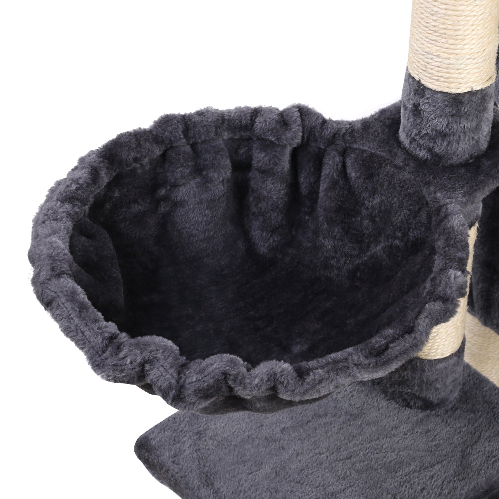 Cat Tree 120cm Trees Scratching Post Scratcher Tower Condo House Furni